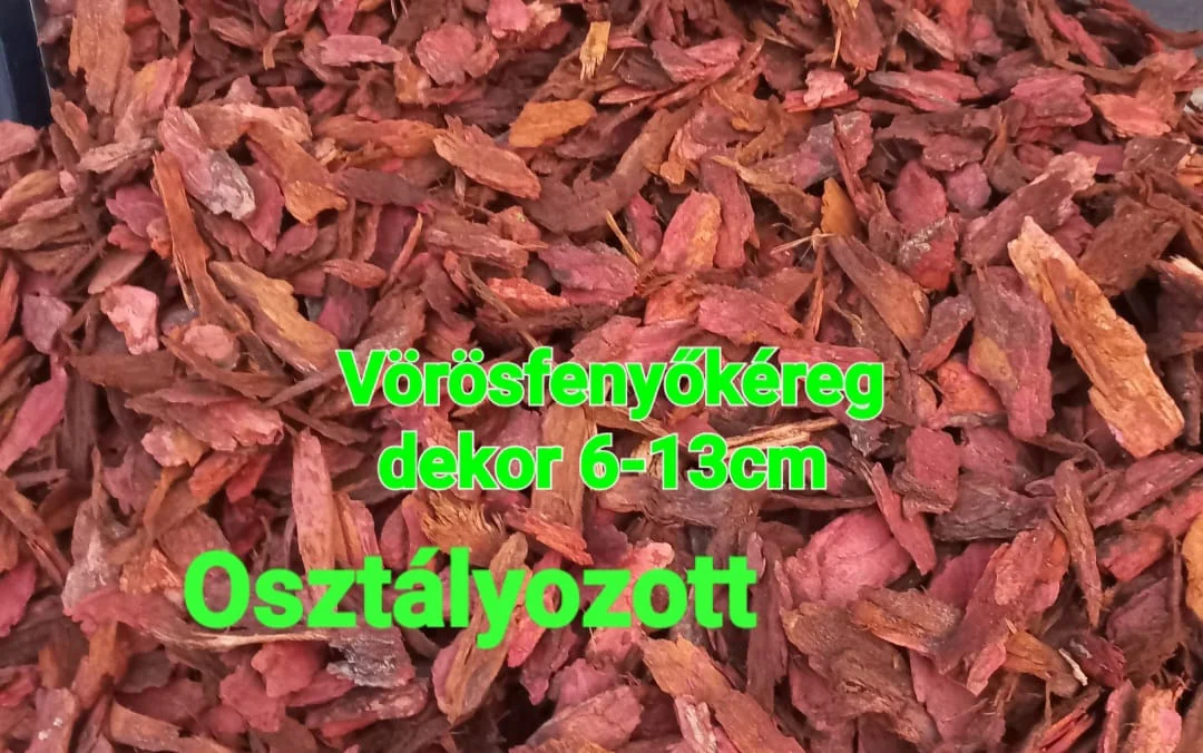 Vörösfenyőkéreg 6–13 cm, Dekor, osztályozott